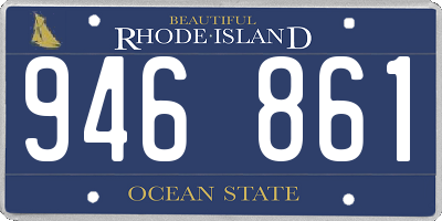 RI license plate 946861