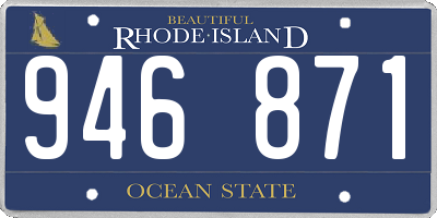 RI license plate 946871