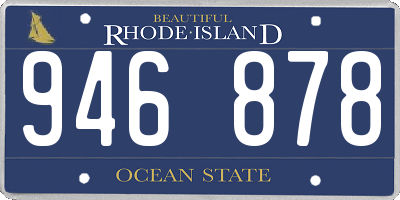 RI license plate 946878
