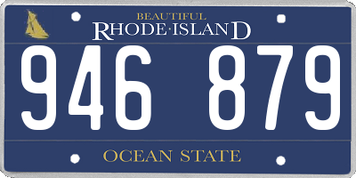 RI license plate 946879