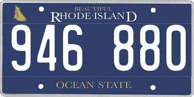 RI license plate 946880
