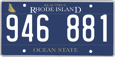RI license plate 946881