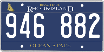 RI license plate 946882
