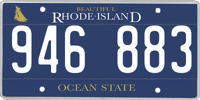 RI license plate 946883