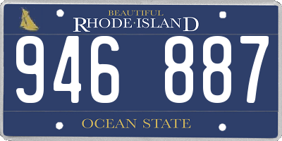 RI license plate 946887