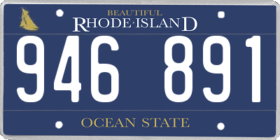 RI license plate 946891
