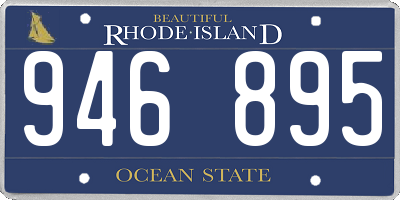 RI license plate 946895