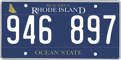 RI license plate 946897