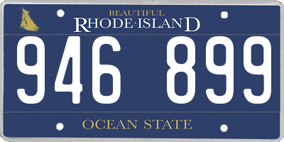 RI license plate 946899