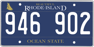 RI license plate 946902