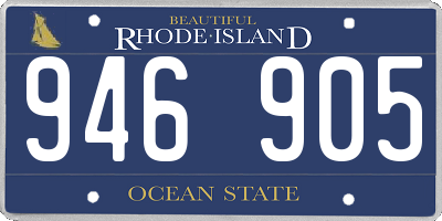 RI license plate 946905