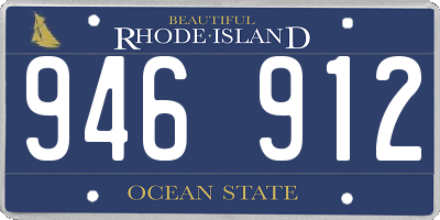 RI license plate 946912