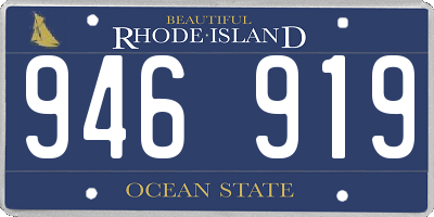 RI license plate 946919