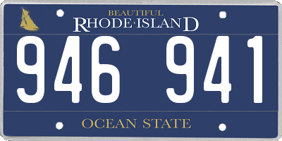RI license plate 946941