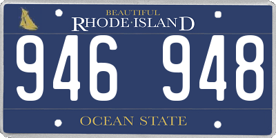 RI license plate 946948
