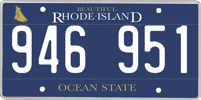RI license plate 946951