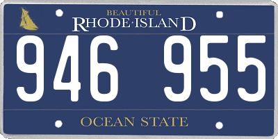 RI license plate 946955