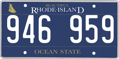 RI license plate 946959