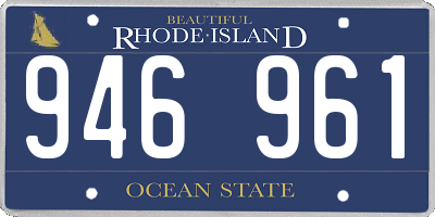 RI license plate 946961