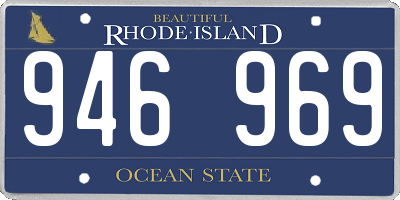 RI license plate 946969