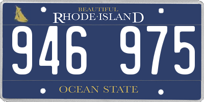 RI license plate 946975