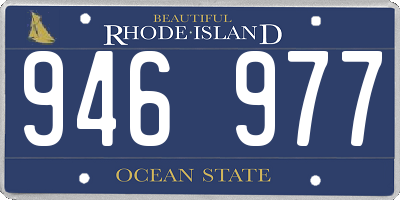 RI license plate 946977