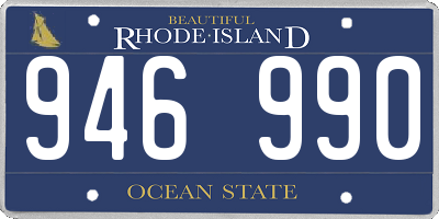 RI license plate 946990