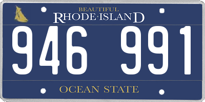 RI license plate 946991