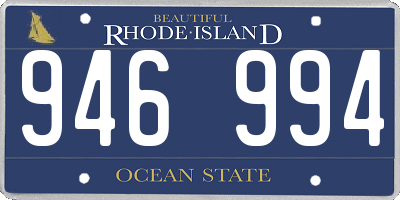 RI license plate 946994