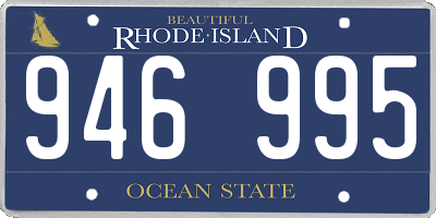RI license plate 946995