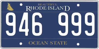 RI license plate 946999