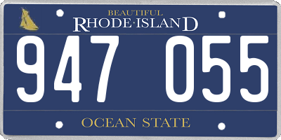 RI license plate 947055