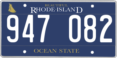 RI license plate 947082