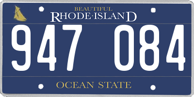 RI license plate 947084