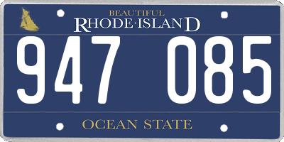 RI license plate 947085