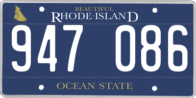 RI license plate 947086