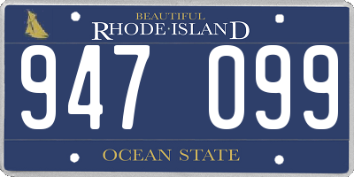 RI license plate 947099