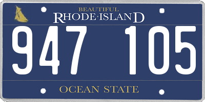 RI license plate 947105