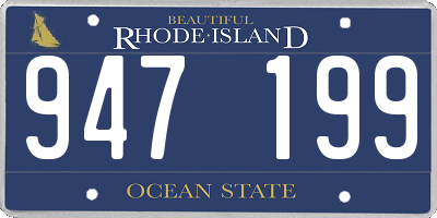RI license plate 947199
