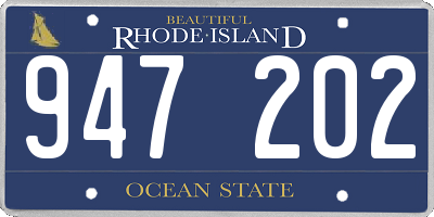 RI license plate 947202