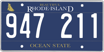 RI license plate 947211
