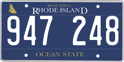 RI license plate 947248