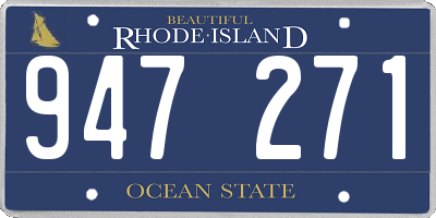 RI license plate 947271