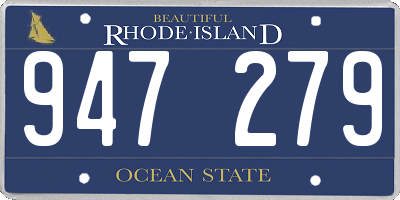 RI license plate 947279