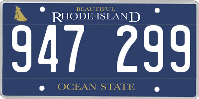 RI license plate 947299