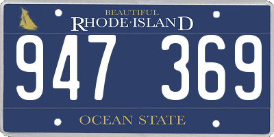 RI license plate 947369
