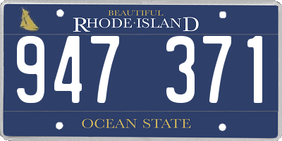 RI license plate 947371