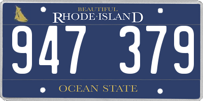 RI license plate 947379