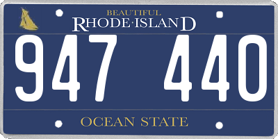 RI license plate 947440