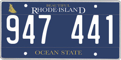 RI license plate 947441